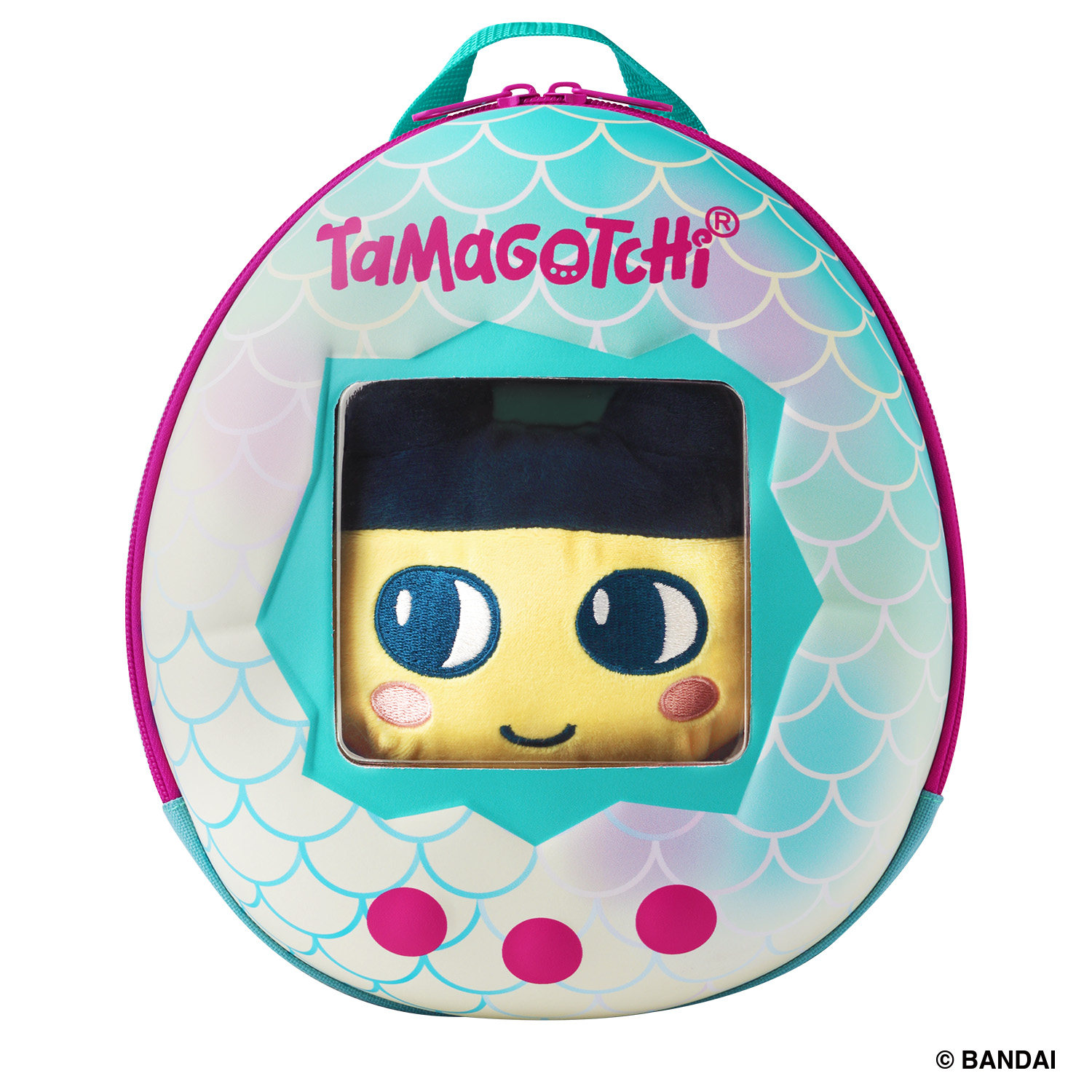 たまごっち くるっとすくすくぬいぐるみ おでかけリュックセット まめっち_正面